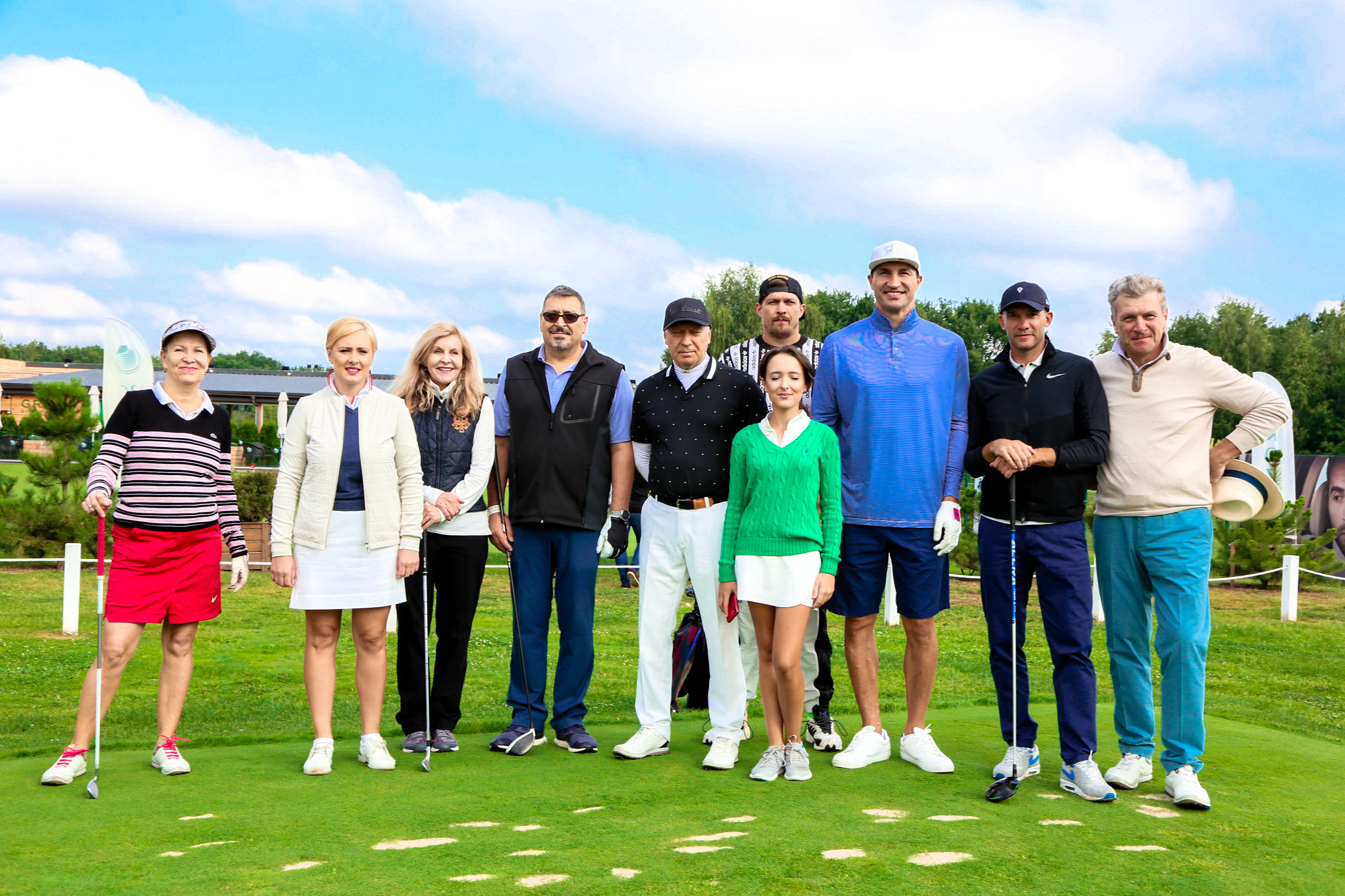 112.UA: Usik, Shevchenko and Klitschko played in the diplomatic golf tournament